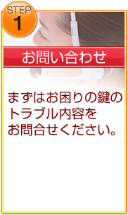 作業の流れ1:お問い合わせ